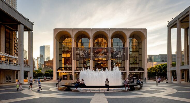 A photo of Lincoln Center, New York.