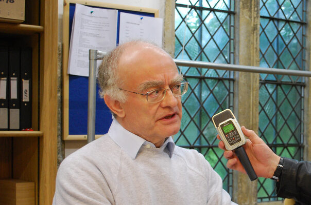 John Rutter. Photo: vocalessence, CC BY-SA 2.0, via Wikimedia Commons