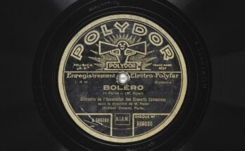 Record of Ravel's Bolero. Photo: gallica.bnf.fr / Bibliothèque nationale de France, Public domain, via Wikimedia Commons