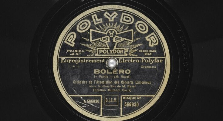 Record of Ravel's Bolero. Photo: gallica.bnf.fr / Bibliothèque nationale de France, Public domain, via Wikimedia Commons