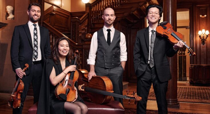 Dover Quartet. Photo: Roy Cox via https://www.doverquartet.com/media